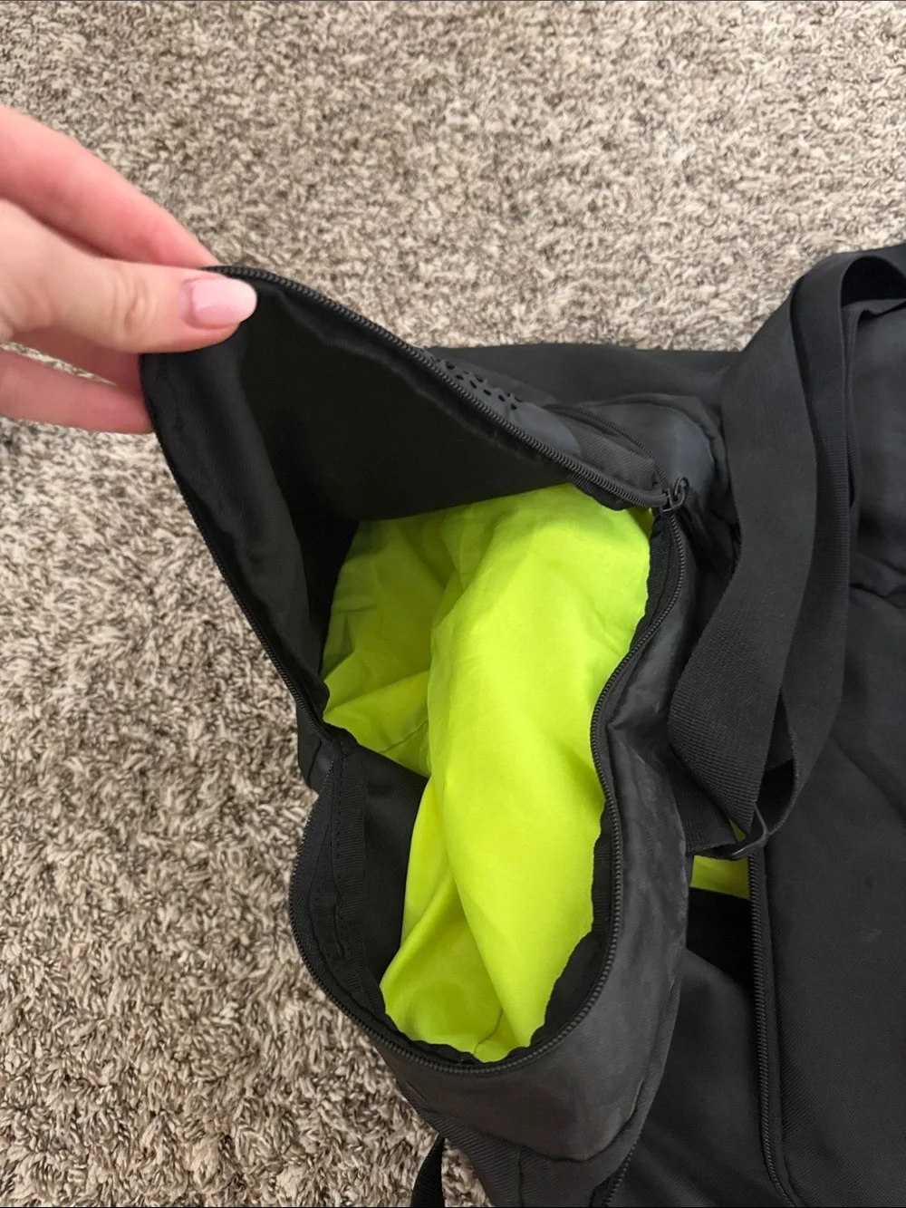 Puma Black Duffel Bag with White Logo